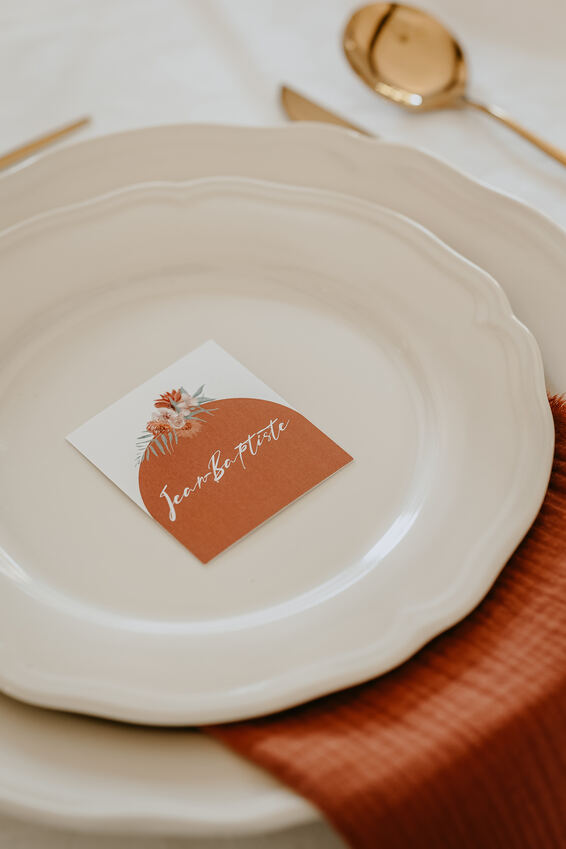 Papeterie de mariage illustr&eacute;e, photo de r&eacute;alisation