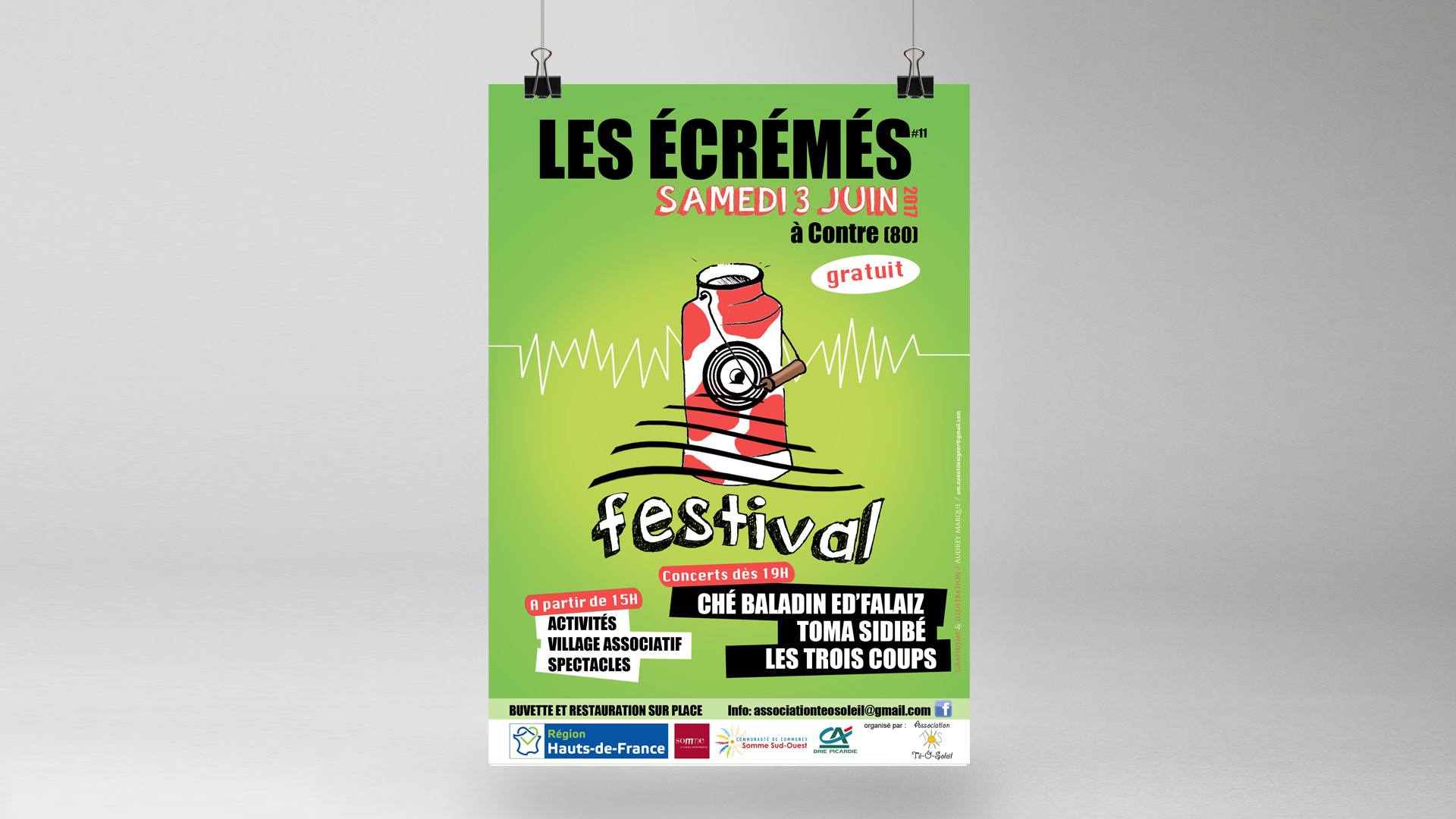 affiche festival les écrémés